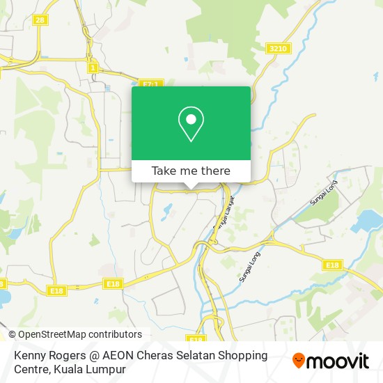 Kenny Rogers @ AEON Cheras Selatan Shopping Centre map