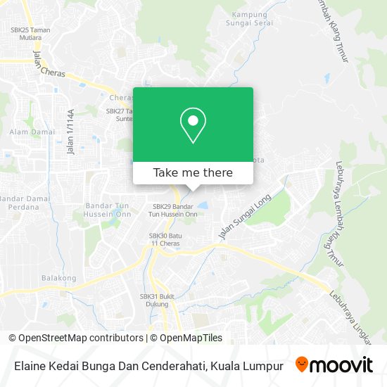 Peta Elaine Kedai Bunga Dan Cenderahati