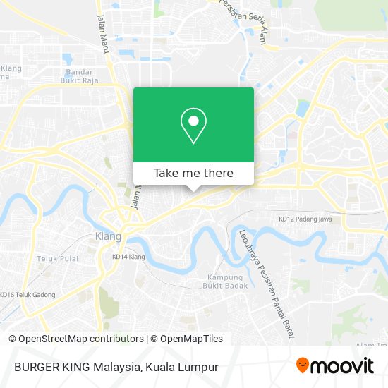 Peta BURGER KING Malaysia