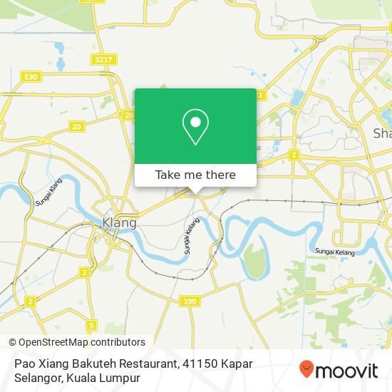 Pao Xiang Bakuteh Restaurant, 41150 Kapar Selangor map