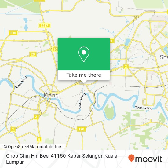 Chop Chin Hin Bee, 41150 Kapar Selangor map