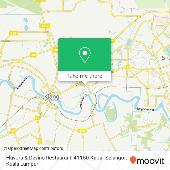 Flavors & Devino Restaurant, 41150 Kapar Selangor map