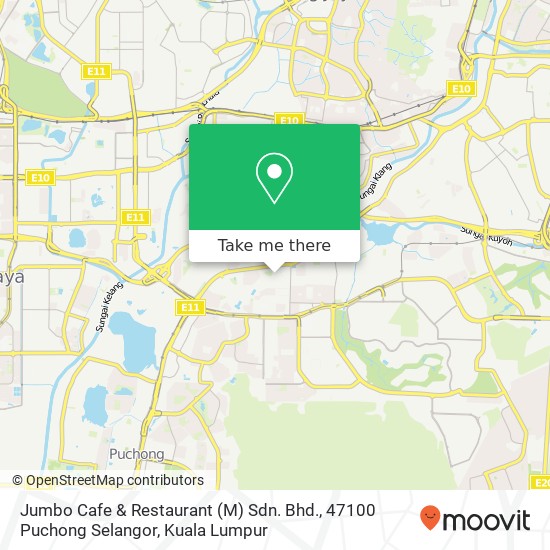 Jumbo Cafe & Restaurant (M) Sdn. Bhd., 47100 Puchong Selangor map