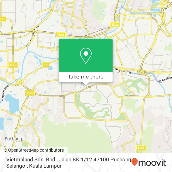 Vietmaland Sdn. Bhd., Jalan BK 1 / 12 47100 Puchong Selangor map