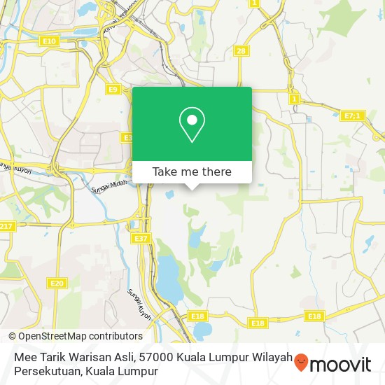 Peta Mee Tarik Warisan Asli, 57000 Kuala Lumpur Wilayah Persekutuan