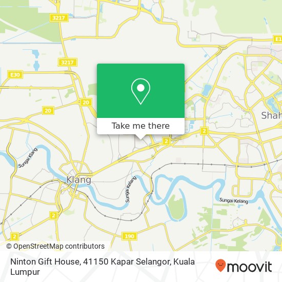 Peta Ninton Gift House, 41150 Kapar Selangor