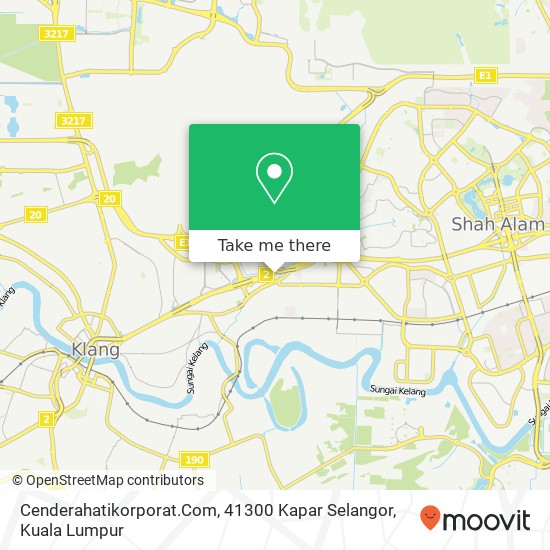 Peta Cenderahatikorporat.Com, 41300 Kapar Selangor
