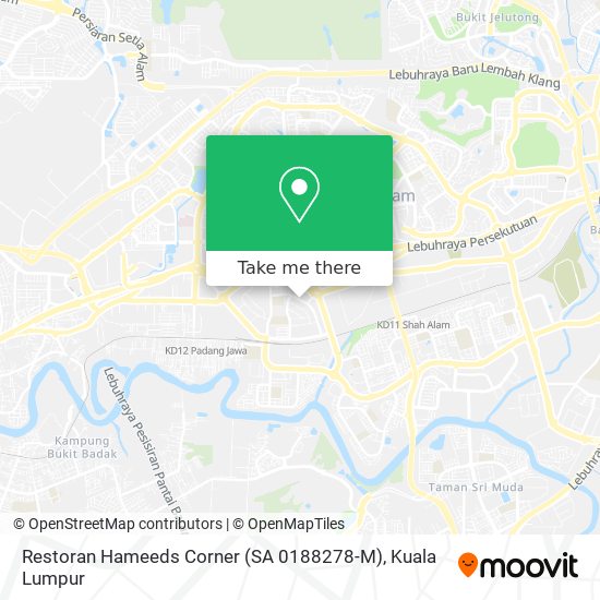 Peta Restoran Hameeds Corner (SA 0188278-M)