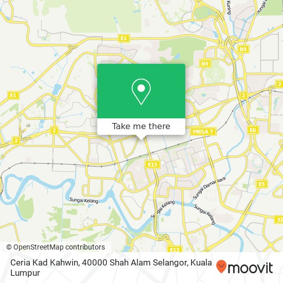 Ceria Kad Kahwin, 40000 Shah Alam Selangor map