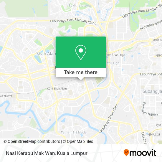 Nasi Kerabu Mak Wan map