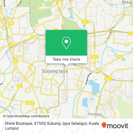 Shine Boutique, 47500 Subang Jaya Selangor map