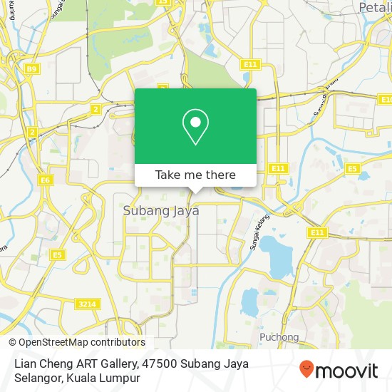 Lian Cheng ART Gallery, 47500 Subang Jaya Selangor map