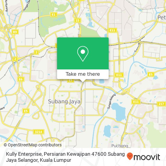 Kully Enterprise, Persiaran Kewajipan 47600 Subang Jaya Selangor map