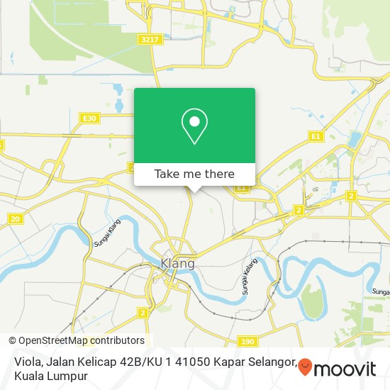 Viola, Jalan Kelicap 42B / KU 1 41050 Kapar Selangor map