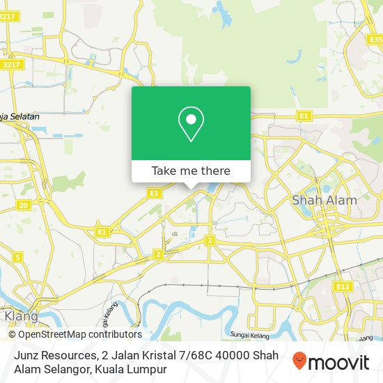 Peta Junz Resources, 2 Jalan Kristal 7 / 68C 40000 Shah Alam Selangor
