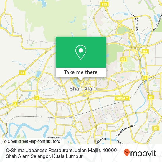Peta O-Shima Japanese Restaurant, Jalan Majlis 40000 Shah Alam Selangor