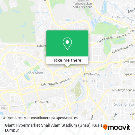 Giant Hypermarket Shah Alam Stadium (Ghsa) map