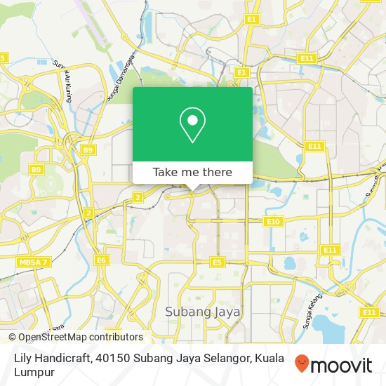 Peta Lily Handicraft, 40150 Subang Jaya Selangor