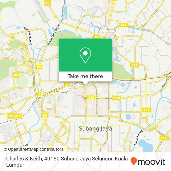 Charles & Keith, 40150 Subang Jaya Selangor map