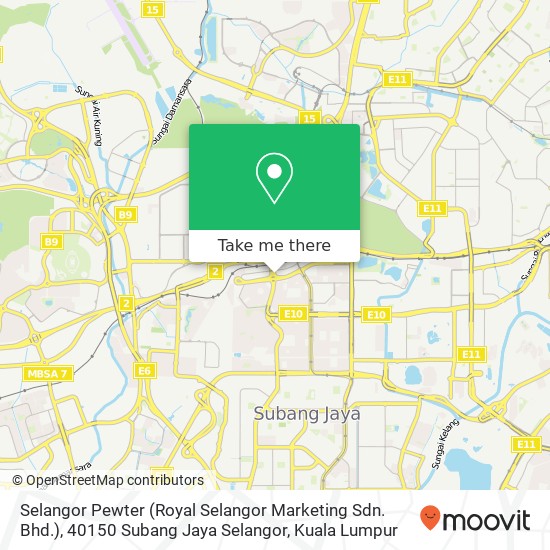 Peta Selangor Pewter (Royal Selangor Marketing Sdn. Bhd.), 40150 Subang Jaya Selangor