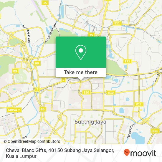 Cheval Blanc Gifts, 40150 Subang Jaya Selangor map