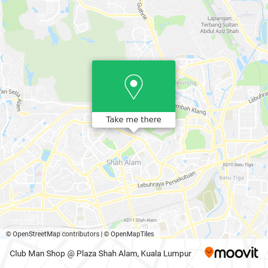 Club Man Shop @ Plaza Shah Alam map