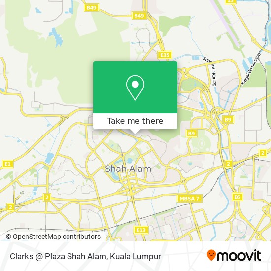 Clarks @ Plaza Shah Alam map