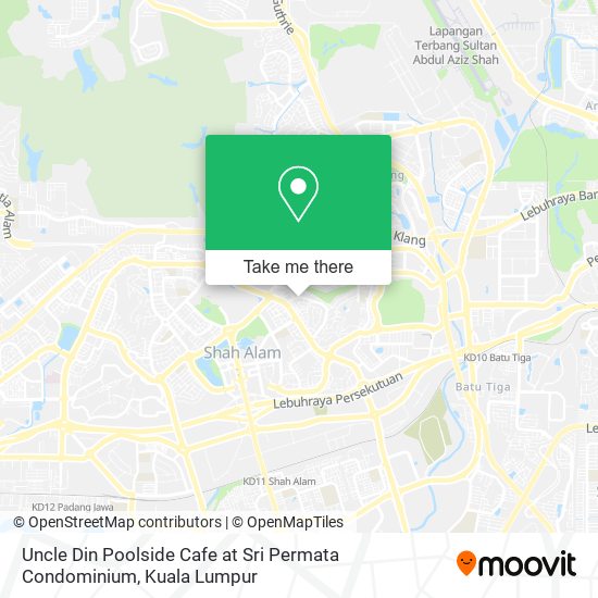 Uncle Din Poolside Cafe at Sri Permata Condominium map
