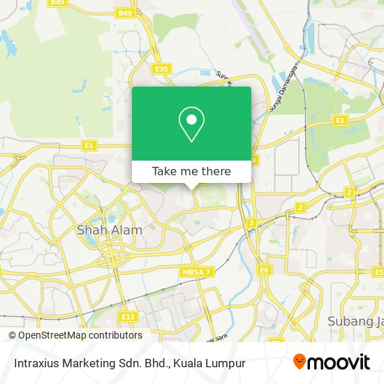 Intraxius Marketing Sdn. Bhd. map