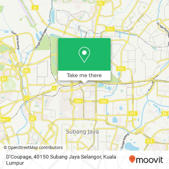 Peta D'Coupage, 40150 Subang Jaya Selangor