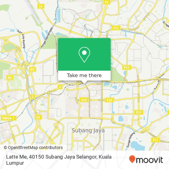 Latte Me, 40150 Subang Jaya Selangor map