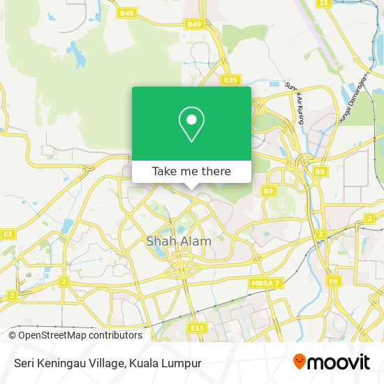 Seri Keningau Village map