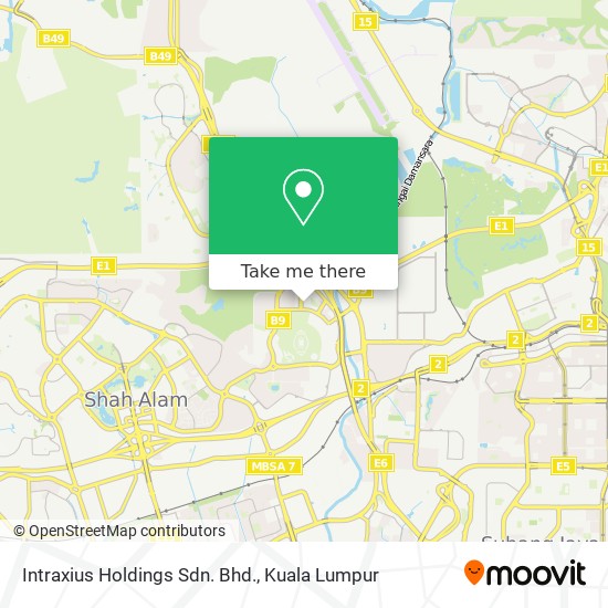 Intraxius Holdings Sdn. Bhd. map