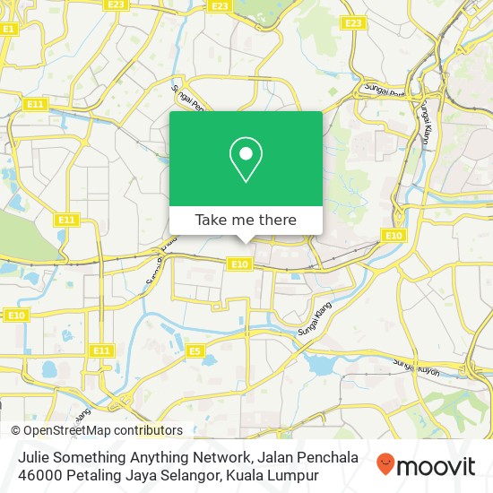 Peta Julie Something Anything Network, Jalan Penchala 46000 Petaling Jaya Selangor