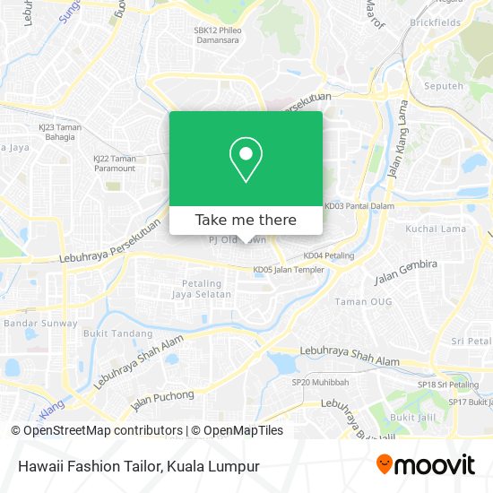 Hawaii Fashion Tailor map