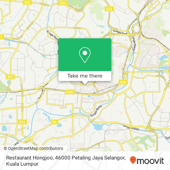 Restaurant Hongjoo, 46000 Petaling Jaya Selangor map