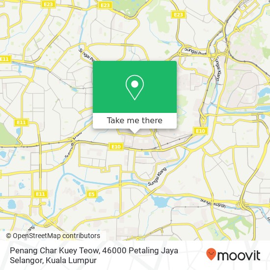 Penang Char Kuey Teow, 46000 Petaling Jaya Selangor map