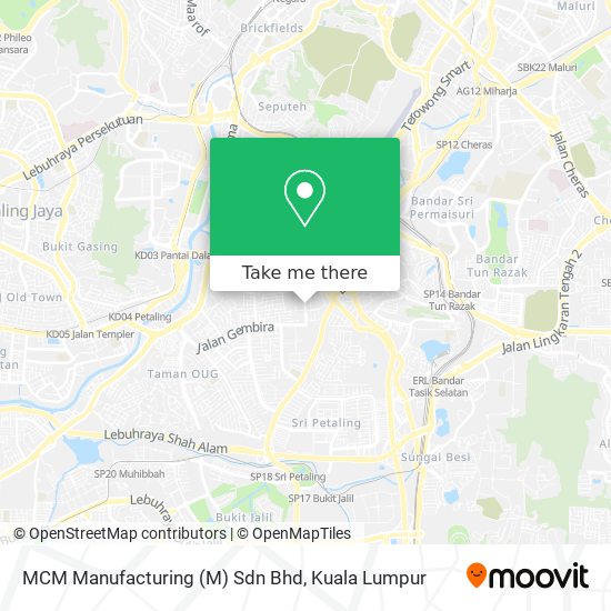 MCM Manufacturing (M) Sdn Bhd map