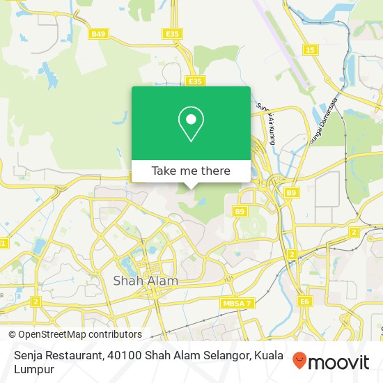 Senja Restaurant, 40100 Shah Alam Selangor map