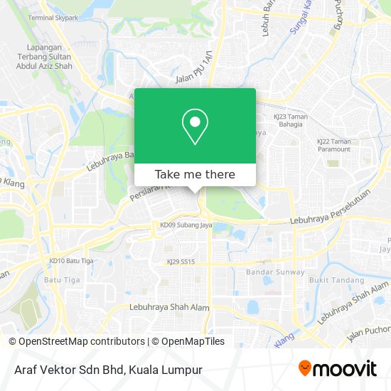 Araf Vektor Sdn Bhd map