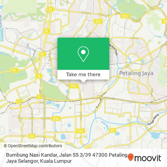 Bumbung Nasi Kandar, Jalan SS 3 / 39 47300 Petaling Jaya Selangor map