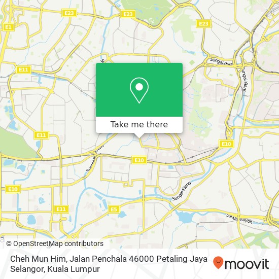 Peta Cheh Mun Him, Jalan Penchala 46000 Petaling Jaya Selangor