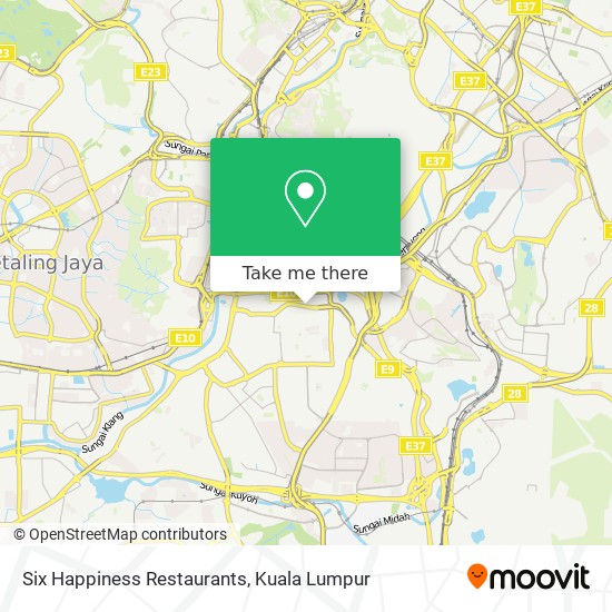 Six Happiness Restaurants map