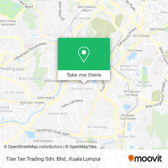 Tian Tan Trading Sdn. Bhd. map