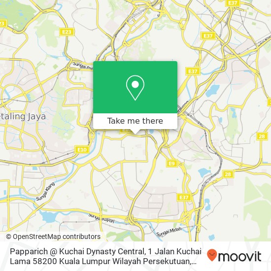 Peta Papparich @ Kuchai Dynasty Central, 1 Jalan Kuchai Lama 58200 Kuala Lumpur Wilayah Persekutuan