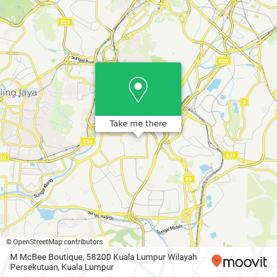 Peta M McBee Boutique, 58200 Kuala Lumpur Wilayah Persekutuan