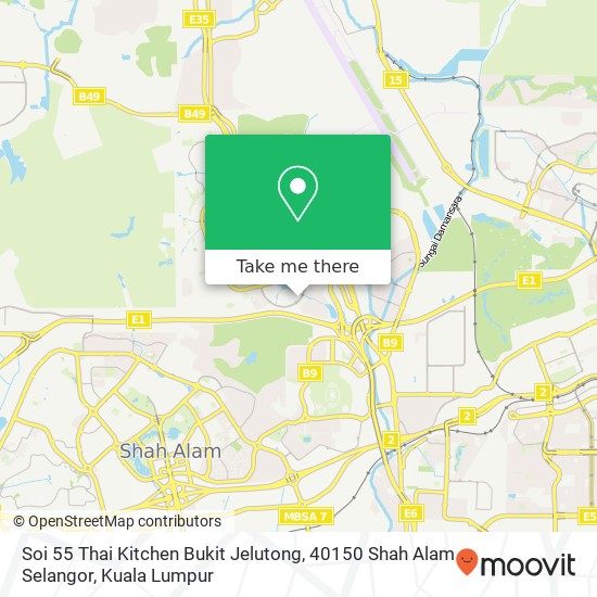 Soi 55 Thai Kitchen Bukit Jelutong, 40150 Shah Alam Selangor map