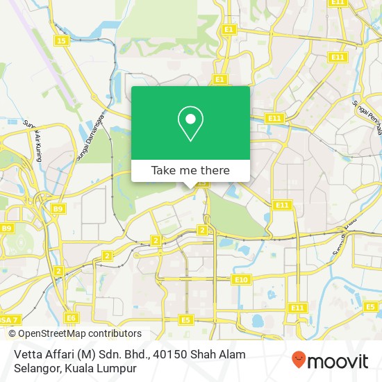 Vetta Affari (M) Sdn. Bhd., 40150 Shah Alam Selangor map