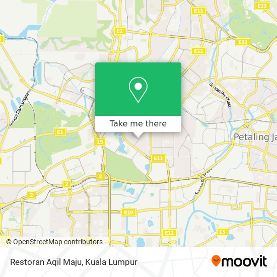 Restoran Aqil Maju map