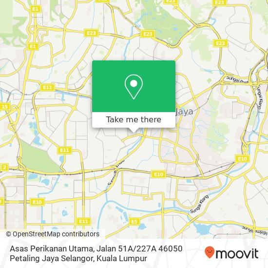 Asas Perikanan Utama, Jalan 51A / 227A 46050 Petaling Jaya Selangor map